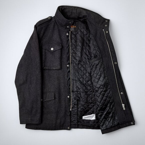 Vintage Ben Sherman Wool Pea Coat - Men's Medium - Picture 3 of 8